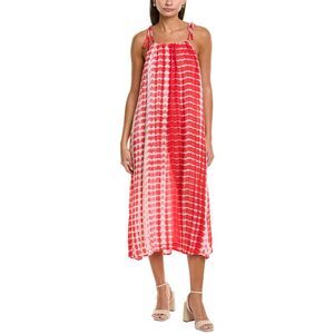 Maison Maar Womens  Midi Dress, Red